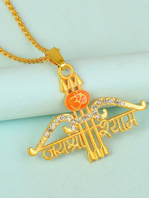 gold plated pendant set - 18536740 - Very Small Image - 1