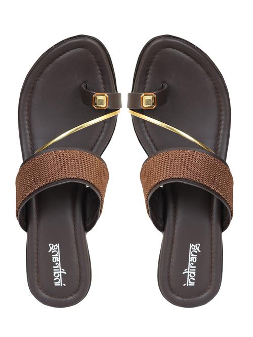 women brown one toe sandal - 18537257 - Very Small Image - 1