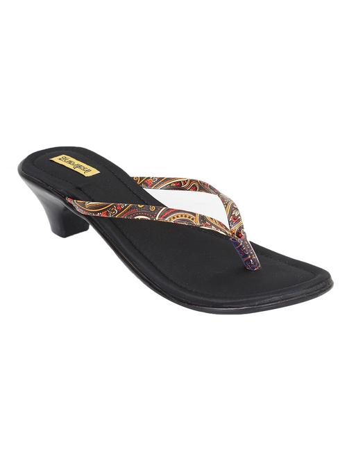 women printed toe separator sandal - 18537263 - Very Small Image - 1