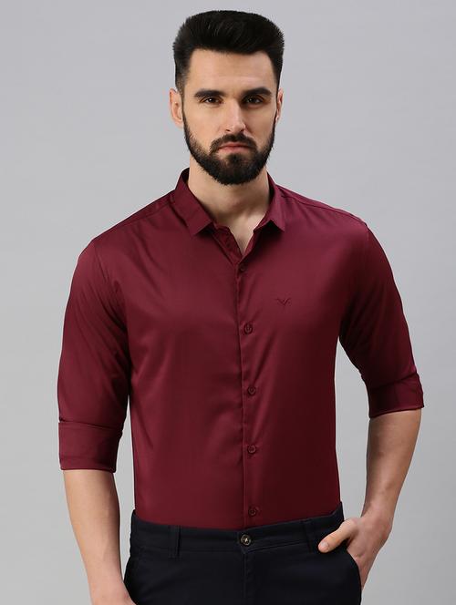 mens solid casual shirt - 18537383 - Very Small Image - 1