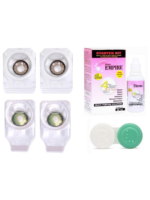 combo pack of 2 pair colored contact lens zero - 18537789 - Very Small Image - 1