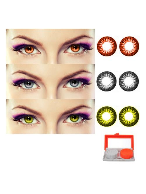 pack of 3 unisex contact lenses - 18537873 - Very Small Image - 1