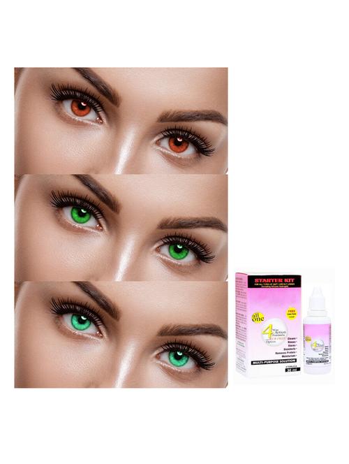 pack of 3 unisex contact lenses - 18537900 - Very Small Image - 1