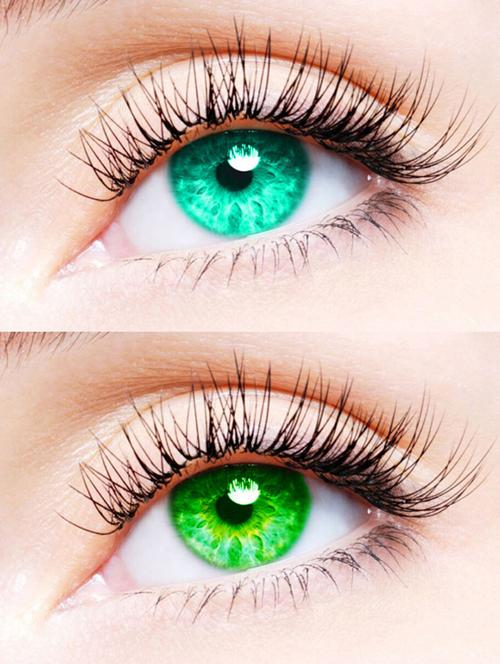 unisex 2 pair monthly colored contact lenses zero power (sea blue-green) - 18537994 - Very Small Image - 1