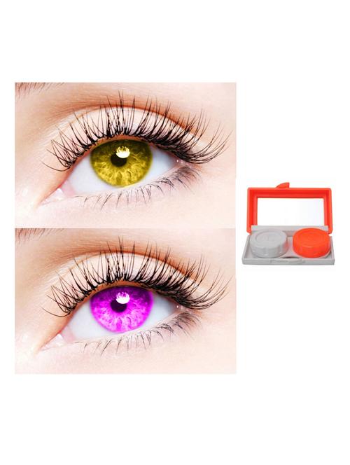 unisex pack of 2 contact lenses with travel kit - 18538136 - Very Small Image - 1