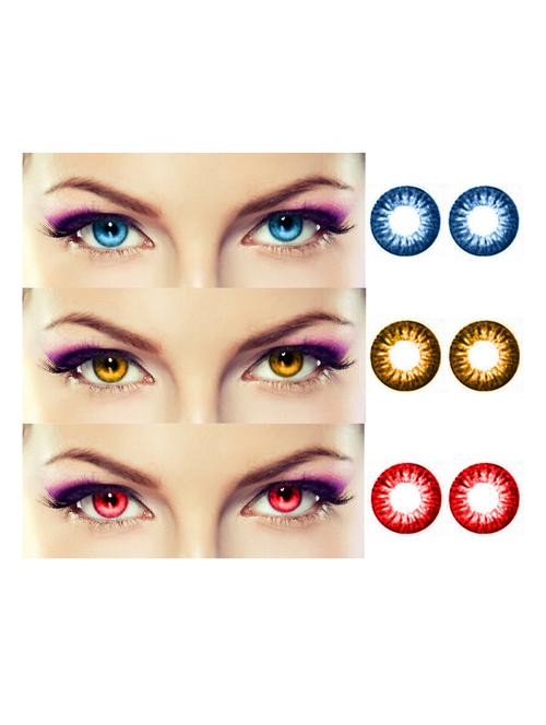 unisex pack of 3 contact lenses - 18538148 - Very Small Image - 1