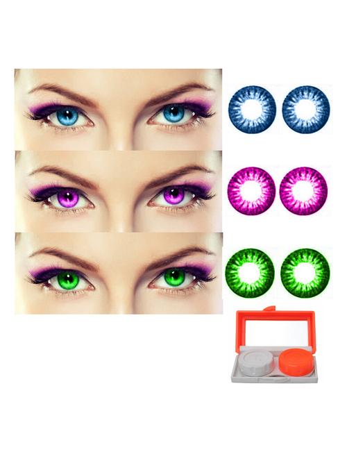 unisex pack of 3 contact lenses with travel kit - 18538155 - Very Small Image - 1