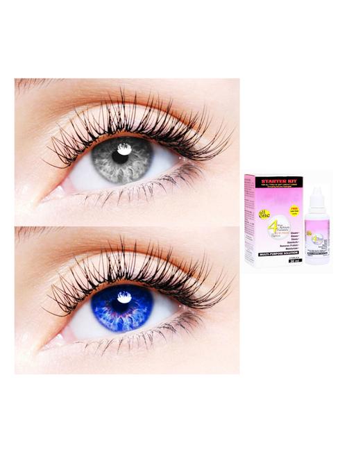 unisex pack of 2 contact lenses with 30 ml solution - 18538199 - Very Small Image - 1