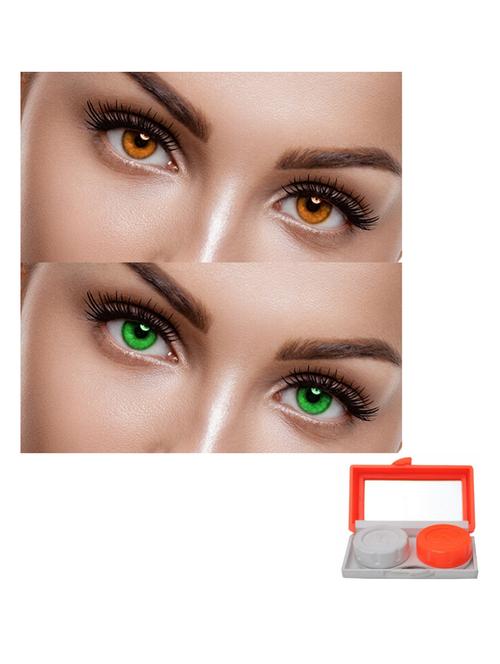 unisex pack of 2 contact lenses with travel kit - 18538202 - Very Small Image - 1