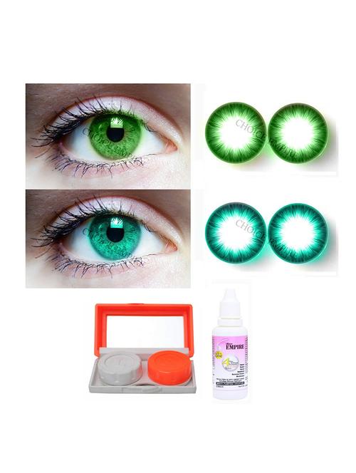 unisex set of 2 contact lenses with 30 ml solution and 1 case - 18538222 - Very Small Image - 1
