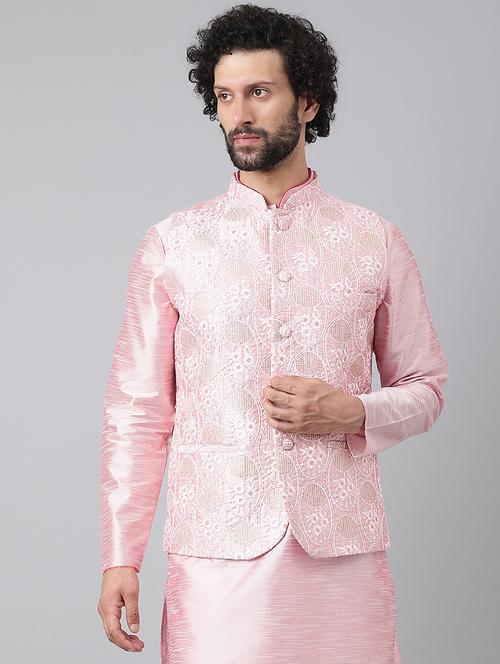 self designed sleeveless nehru jacket - 18538251 - Very Small Image - 1