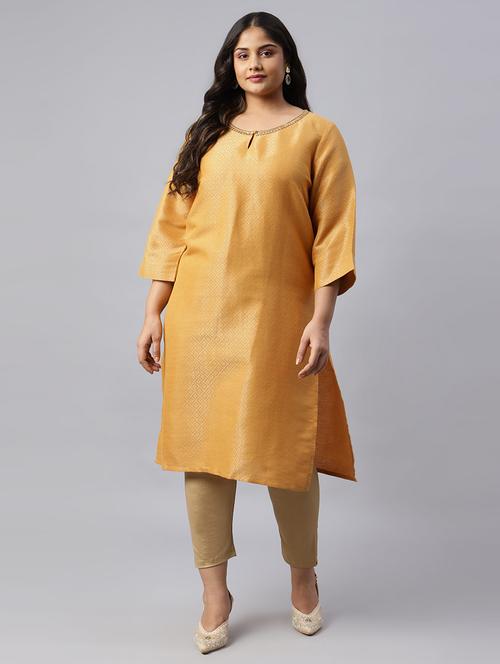 women's straight kurta - 18538458 - Very Small Image - 1