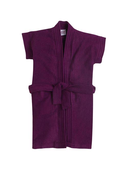 unisex solid bath robe - 18538596 - Very Small Image - 1