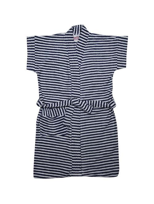unisex striped bath robe - 18538690 - Very Small Image - 1