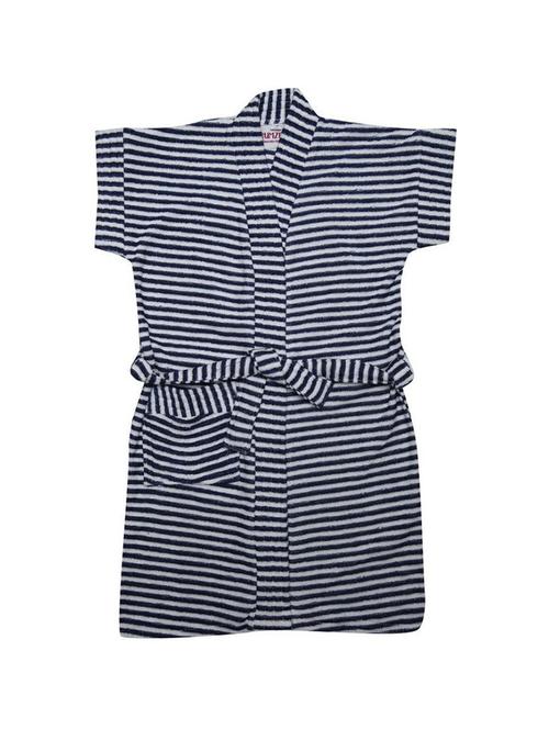 unisex striped bath robe - 18538694 - Very Small Image - 1