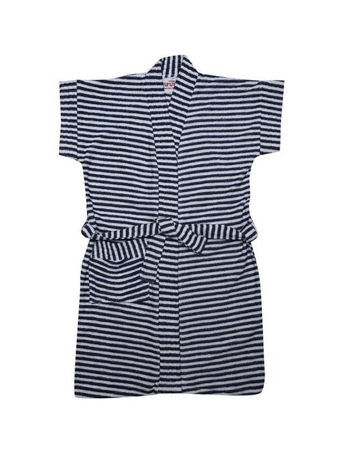 unisex striped bath robe - 18538701 - Very Small Image - 1