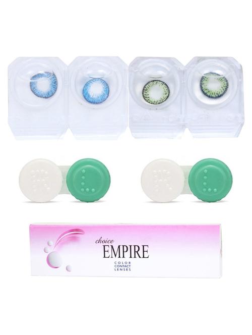 unisex set of 2 contact lenses with 2 case - 18538913 - Very Small Image - 1