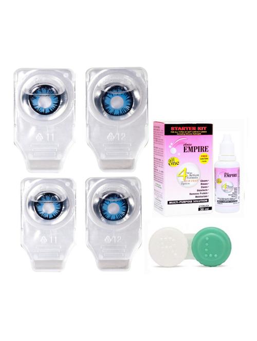 unisex set of 2 contact lenses with solution and 1 case - 18538934 - Very Small Image - 1