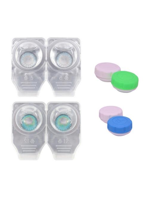 unisex set of 2 contact lenses with 2 case - 18538936 - Very Small Image - 1