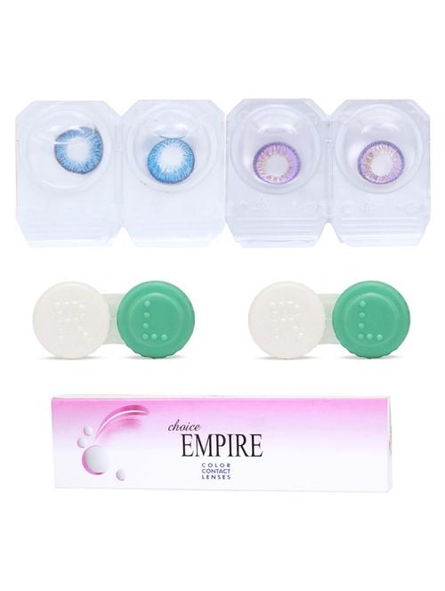 unisex set of 2 contact lenses with 2 case - 18538937 - Very Small Image - 1