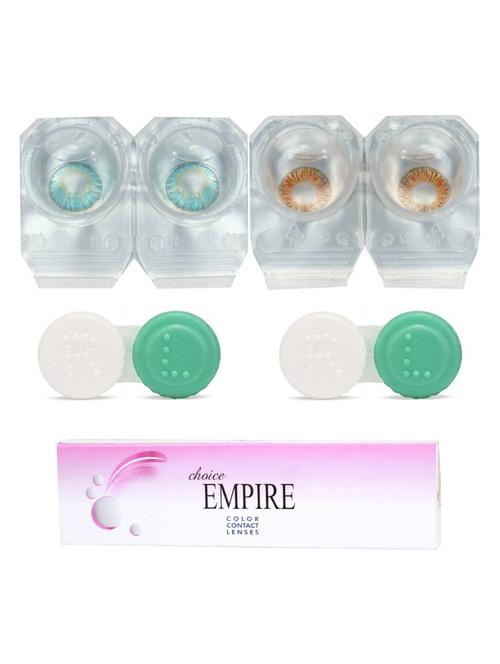 unisex set of 2 contact lenses with 2 case - 18539035 - Very Small Image - 1