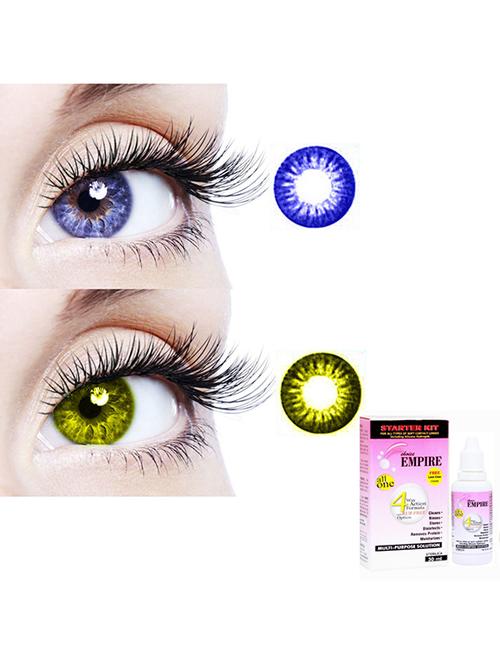 unisex combo pack of 2 pair colored contact lens zero - 18539164 - Very Small Image - 1