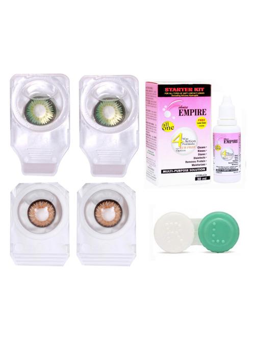 unisex combo pack of 2 pair colored contact lens - 18539206 - Very Small Image - 1