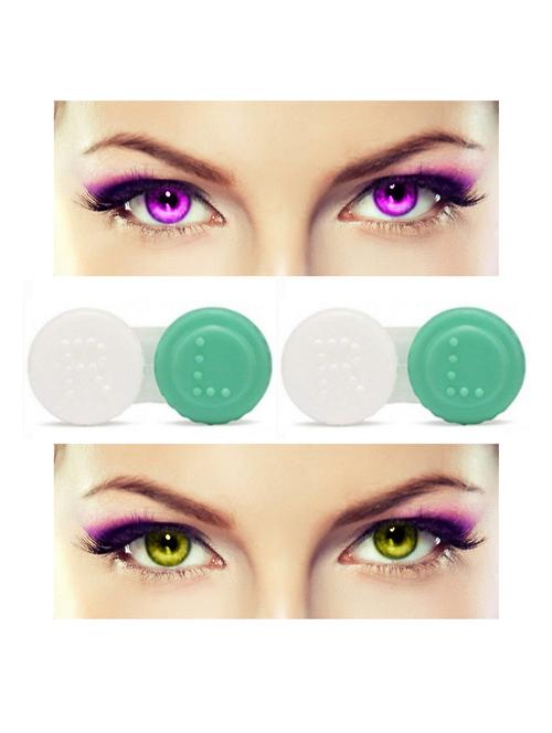 unisex pack of 2 contact lenses with 2 case - 18539277 - Very Small Image - 1