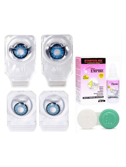 unisex zero power with case & 30ml solution blue-aqua blue - 18539284 - Very Small Image - 1