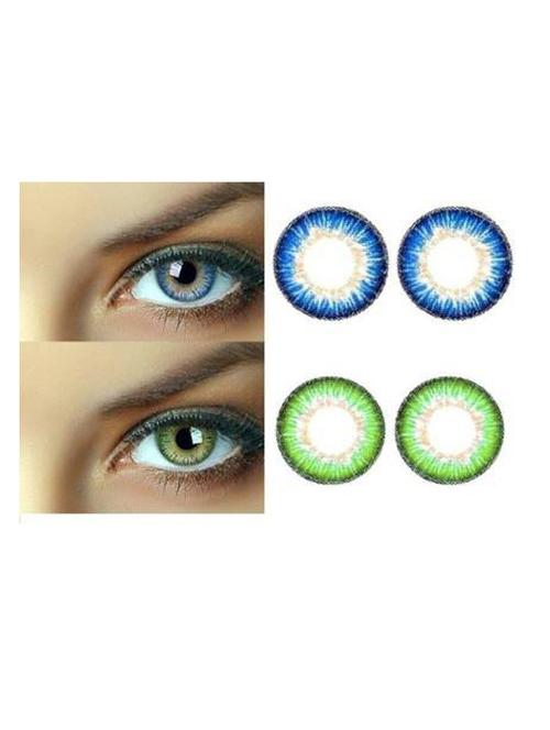 unisex 2 pair monthly colored contact lenses zero power - 18539379 - Very Small Image - 1