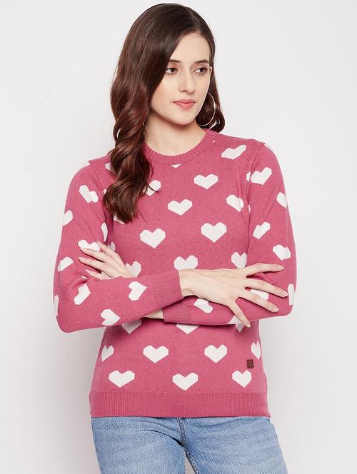 round neck printed regular pullover - 18539485 - Very Small Image - 1