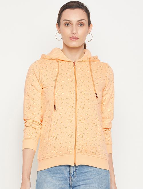 hooded neck printed sweatshirt - 18539491 - Very Small Image - 1