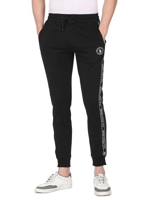 drawstring waist solid track pant - 18539533 - Very Small Image - 1