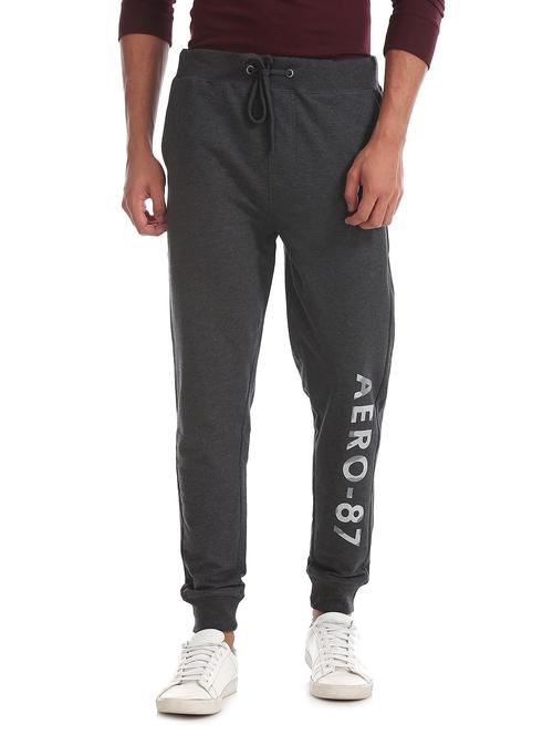 drawstring waist printed track pant - 18539541 - Very Small Image - 1