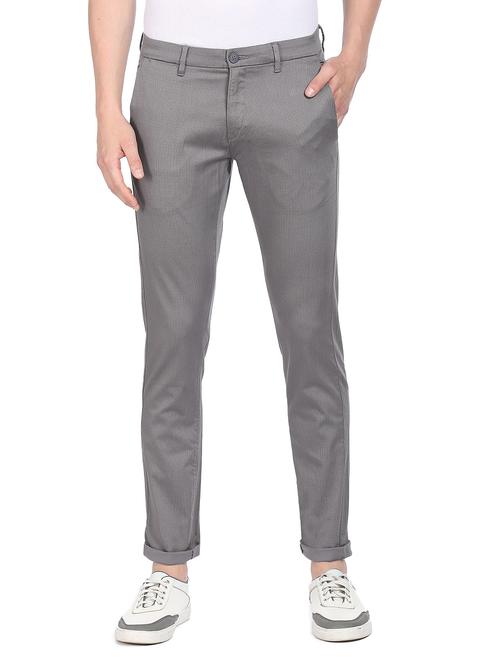 mid rise flat front casual trouser - 18539599 - Very Small Image - 1