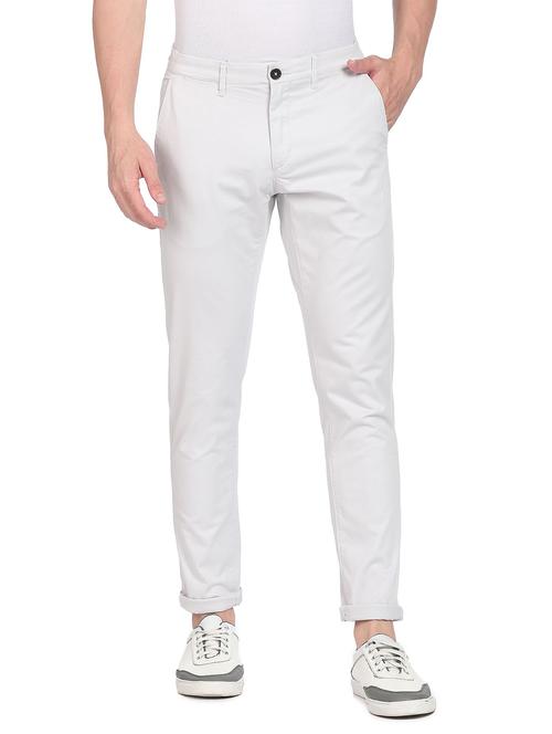 mid rise flat front casual trouser - 18539621 - Very Small Image - 1