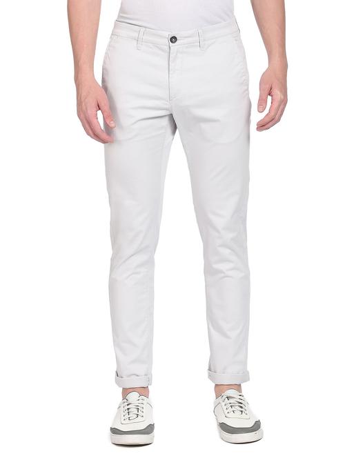 mid rise flat front casual trouser - 18539625 - Very Small Image - 1