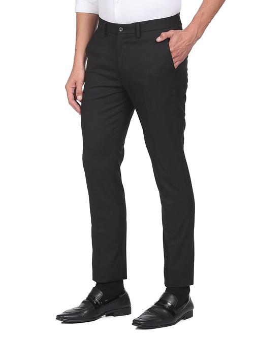 mid rise flat front casual trouser - 18539731 - Very Small Image - 1