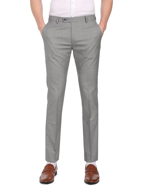 mid rise flat front casual trouser - 18539858 - Very Small Image - 1