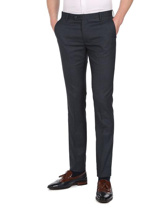 mid rise flat front casual trouser - 18539873 - Very Small Image - 1