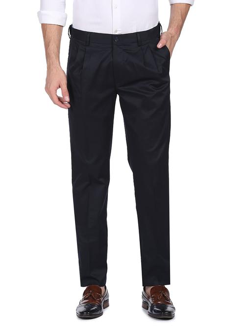 mid rise flat front casual trouser - 18539890 - Very Small Image - 1