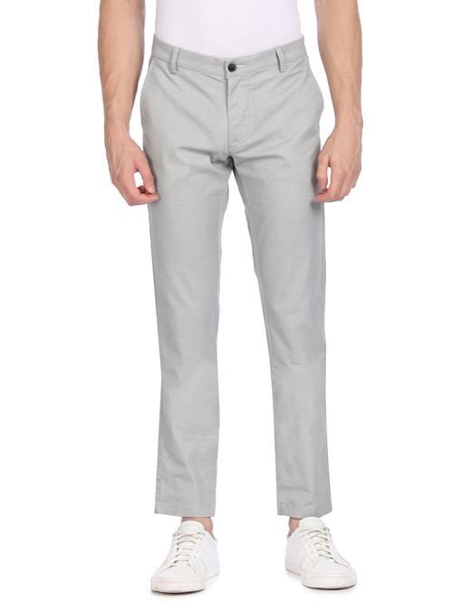 mid rise flat front casual trouser - 18539962 - Very Small Image - 1