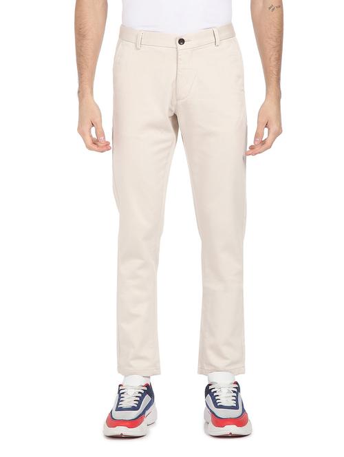 mid rise flat front casual trouser - 18539968 - Very Small Image - 1