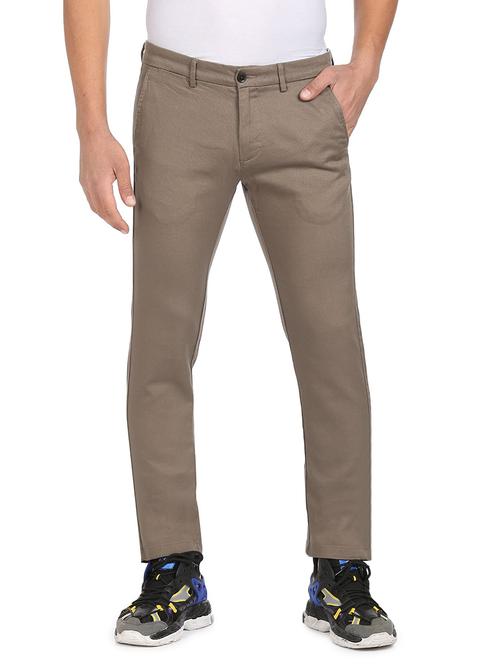 mid rise flat front casual trouser - 18539988 - Very Small Image - 1