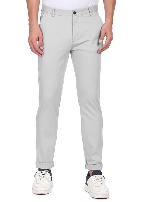 mid rise flat front casual trouser - 18540001 - Very Small Image - 1