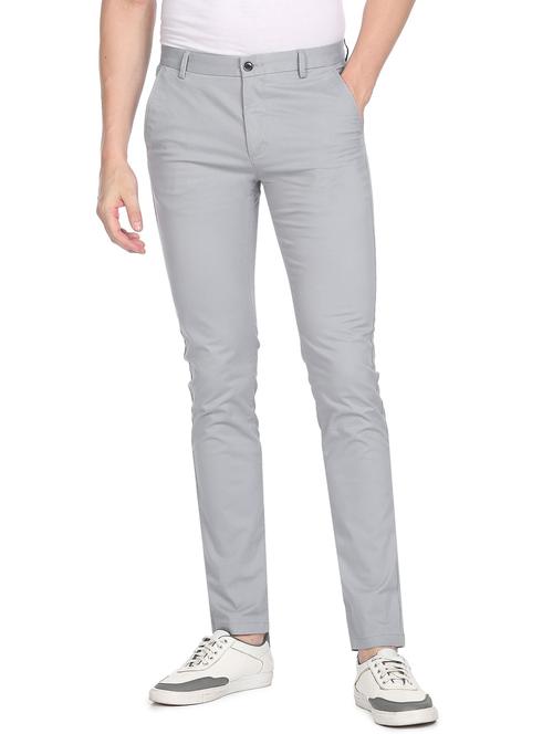 mid rise flat front casual trouser - 18540029 - Very Small Image - 1
