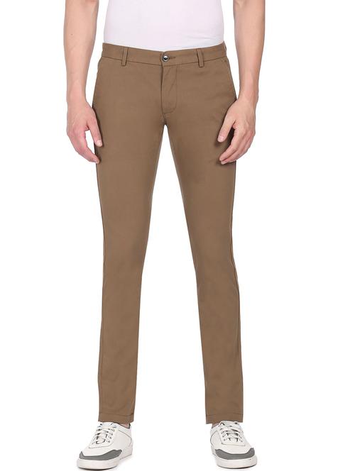 mid rise flat front casual trouser - 18540063 - Very Small Image - 1