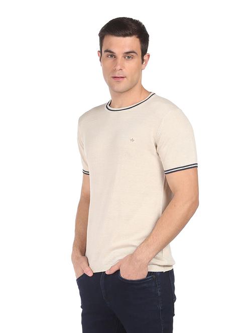 crew neck solid regular t-shirt - 18540313 - Very Small Image - 1