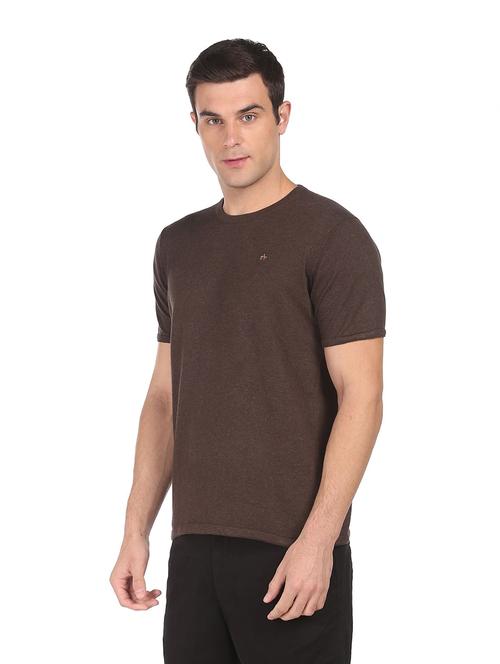 crew neck solid regular t-shirt - 18540315 - Very Small Image - 1