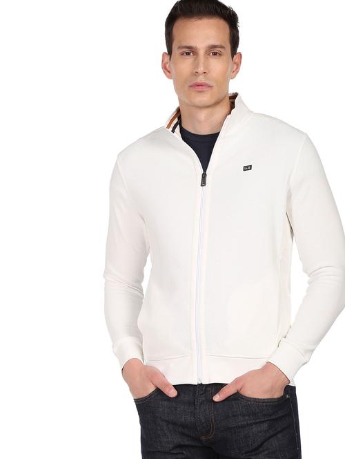 white solid casual jacket - 18540554 - Very Small Image - 1